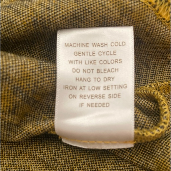 💥Riley & James Women Retro Vibes Plaid Bodycon Dress Mustard Yellow L - Picture 8 of 8